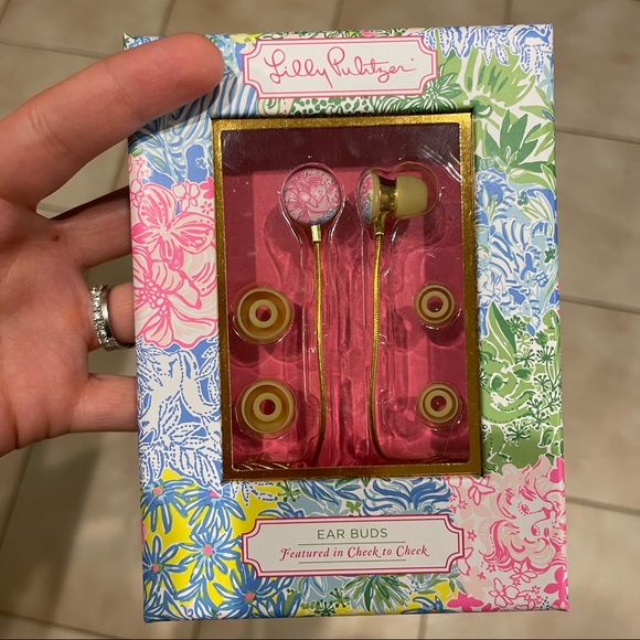 Lilly Pulitzer Other - 💕🌴 Lilly Pulitzer Earbuds with Silicone Tips and Volume Control Cheek to Cheek
